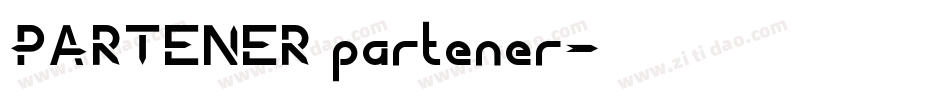 PARTENER partener字体转换